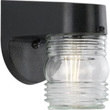 Economy Fluted Glass 1 Light Wall Lantern by Progress - P5612
