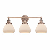 Fulton 3 Light Industrial Vanity Light 24.75 Inch Wide by Innovations - 616-3W-FUL