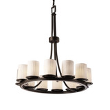 Limoges Dakota 12 Light Large Chandelier by Justice Design POR-8763-10-WFAL - POR-8763-10-WFAL