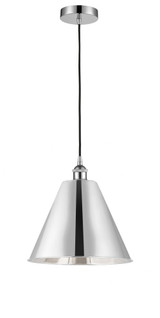 Edison Cone 1 Light Medium Cord Hung Pendant 12 Inch Wide by Innovations - 616-1P-MBC-12