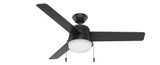 Aker 52 Inch Ceiling Fan with LED Light Kit and Pull Chain by Hunter Fans - 1000947
