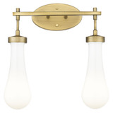 Owego 2 Light Bath Vanity 15.5 Inch Wide and 16 Inch Tall by Innovations - 451-2W-G451-4
