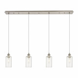 Crown Point 4 Light Cord Hung Linear Pendant 48.88 Inch Wide by Innovations - 124B-4P-G434-7