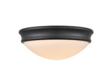 Baumann 1 Light Flush Mount 4.5 Inch Tall and 10 Inch Wide by Millennium - 5221