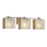 Fusion Era 3 Light Mror Glass Vanity Light by Justice Design - FSN-8443-55-MROR