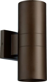 Cylinder 2 Light Outdoor Wall Lantern 11.5 Inch Tall by Quorum - 720-2