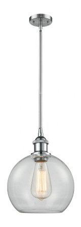 Athens 1 Light Steel Small Pendant 10 Inch Tall by Innovations - 516-1S-G12-8