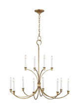 Westerly 12 Light Oversized 2 Tier Chandelier by Visual Comfort Studio - CC10712