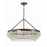 Calypso 6 Light Large Round Chandelier by Crystorama - 275