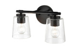 2 Light Bath Vanity 8 Inch Tall and 15 Inch Wide by Millennium - 8112