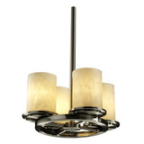 Clouds Dakota 9 Light Medium Chandelier by Justice Design - CLD-8766-10