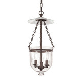 Hampton 3 Light Small Pendant with Star Pattern by Hudson Valley - 252-C3