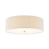 Textile 5 Light 24 Inch Wide Flush Mount by Justice Design - FAB-9732