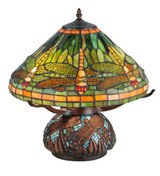 Tiffany Dragonfly 17 Inch H Table Lamp by Meyda Tiffany - 2668-17TL