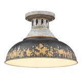 Kinsley 1 Light 14 Inch Wide Semi Flush Mount by Golden - 0865-SF