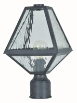 Glacier One Light Outdoor Post Lantern 8 x 14 Inches by Crystorama - GLA-9707