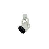 1 Light MR16 Mini Baffle Round Back Cylinder J Style Track Head by Nora  - NT-694-J