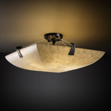 Clouds Tapered Clips 6 Light Square Semi Flush Mount by Justice Design - CLD-9632-25