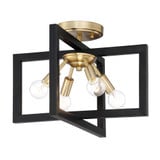 Xander 4 Light 14.75 Inch Wide Flush Mount by Designers Fountain - 92811