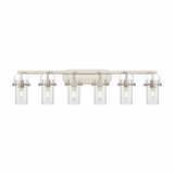 Pilaster II Cylinder 6 Light Vanity Light by Innovations - 423-6W-G423-7