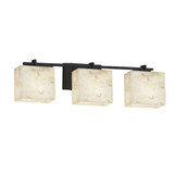 Alabaster Rocks Era 3 Light Rectangular Vanity Light by Justice Design - ALR-8443-55