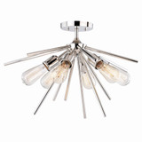 Estelle 6 Light 5.25 Inch Wide Semi Flush Mount by Vaxcel - C0161