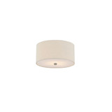 Textile 2 Light 11 Inch Wide Flush Mount by Justice Design - FAB-9730
