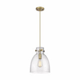 Newton Bell 1 Light Small Pendant 11.75 Inch Tall by Innovations - 410-1PM-G412-10