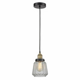 Chatham 1 Light Art Deco Small Pendant 11.75 Inch Tall by Innovations - 616-1PH-G14