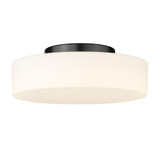 Toli 16W 1 LED 12 Inch Wide Flush Mount by Golden - 3136-FM