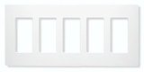Claro 1.4 Inch 5 Gang Screwless Wall Plate by Lutron - CW-5