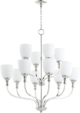 Richmond 12 Light Large 2 Tier Chandelier by Quorum - 6811-12