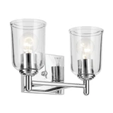 Shailene 2 Light Clear Glass Vanity Light by Kichler - 45573C