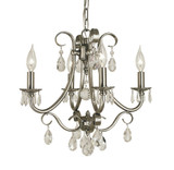 Liebestraum 4 Light Small Chandelier by Framburg 2994BN - 2994BN
