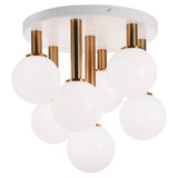 Stellar 7 Light 15 Inch Wide Flush Mount by Matteo - X75307