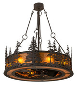 Tall Pines 8 Light Fandelier 50 In H and 44 In W by Meyda Tiffany - tallpines50