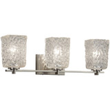 Veneto Luce Era 3 Light Square Clrt Wall Sconce by Justice Design - GLA-8443-26-CLRT