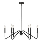 Kennedy 6 Light Large Chandelier by Golden - 3690-6