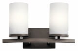 Crosby 2 Light Vanity Light by Kichler - 45496
