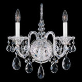 Sterling 2 Light Candle Style Crystal Wall Sconce by Schonbek - 2991