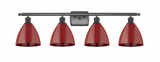 Plymouth Dome 4 Light Vanity Light 37.5 Inch Wide by Innovations - 516-4W-PLYM-75