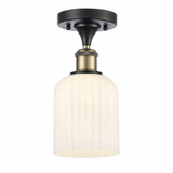Bridal Veil 1 Light Semi Flush Mount 10.25 Inch Tall by Innovations - 516-1C-G559-5-GL