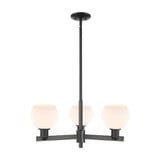 Athens 3 Light Stem Hung Chandelier 9.88 Inch X 27.63 Inch by Innovations - 716-3CR-G12-6