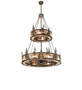 Tall Pines 12 Light 2 Tier Fandelier 96 In H and 55 In W by Meyda Tiffany - tallpines96