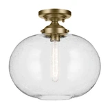 Avery 1 Light 14.5 Inch Wide Semi Flush Mount by Kichler - 43913