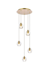 Eren 5 Light Medium Pendant by Elegant - 3505G12