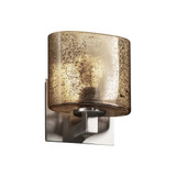 Fusion Modular 1 Light Mror Glass Wall Sconce by Justice Design - FSN-8931-30-MROR