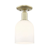 Bella 1 Light Semi Flush Mount 11 Inch Tall X 5.5 Inch Wide by Innovations - 716-1C-G558-6