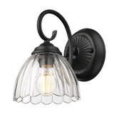 Audra 1 Light Wall Sconce 9.63 Inch Tall and 6.88 Inch Wide by Golden - 6952-1W