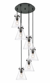 Newton Cone 6 Light Large Pendant by Innovations - 116-410-1PS-G411-8